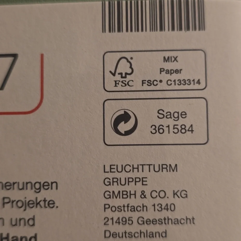 ❤️BUY 5 GET 3 FREE Notebook Medium (A5),Hardcover,251 numbered pages,Sage,dotted - Picture 7 of 10